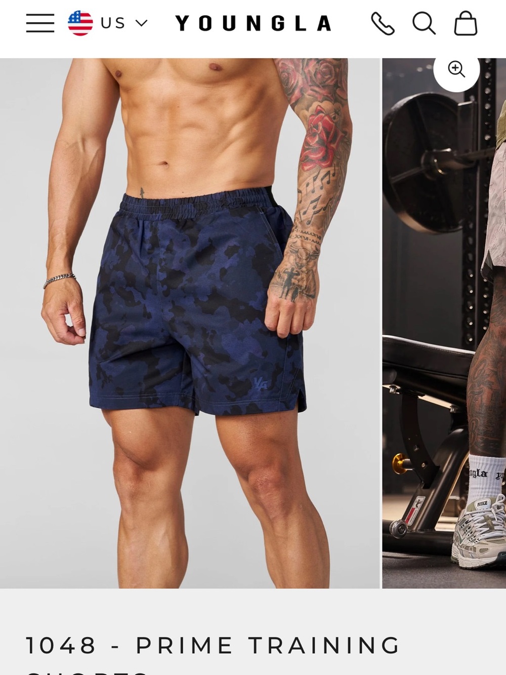 YoungLA Black Athletic Shorts - Picture 5 of 5